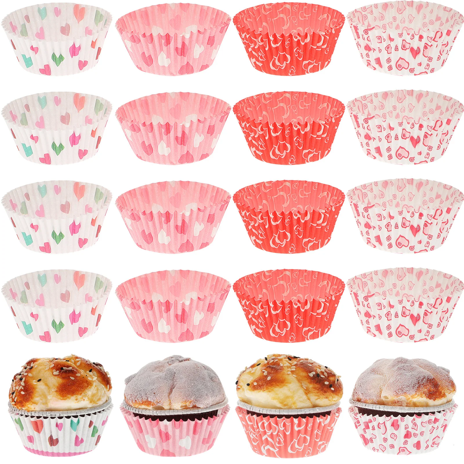 

Muffin Cupcake Liner Baking Cups Paper Wrappers Baking Molds Cake Decorating Pastry Tools Wedding Valentine'S Day Decor