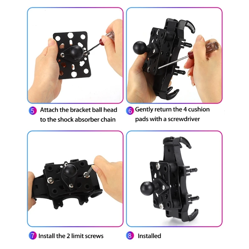 Universal Bike Phone Mount for Motorcycle Handlebars