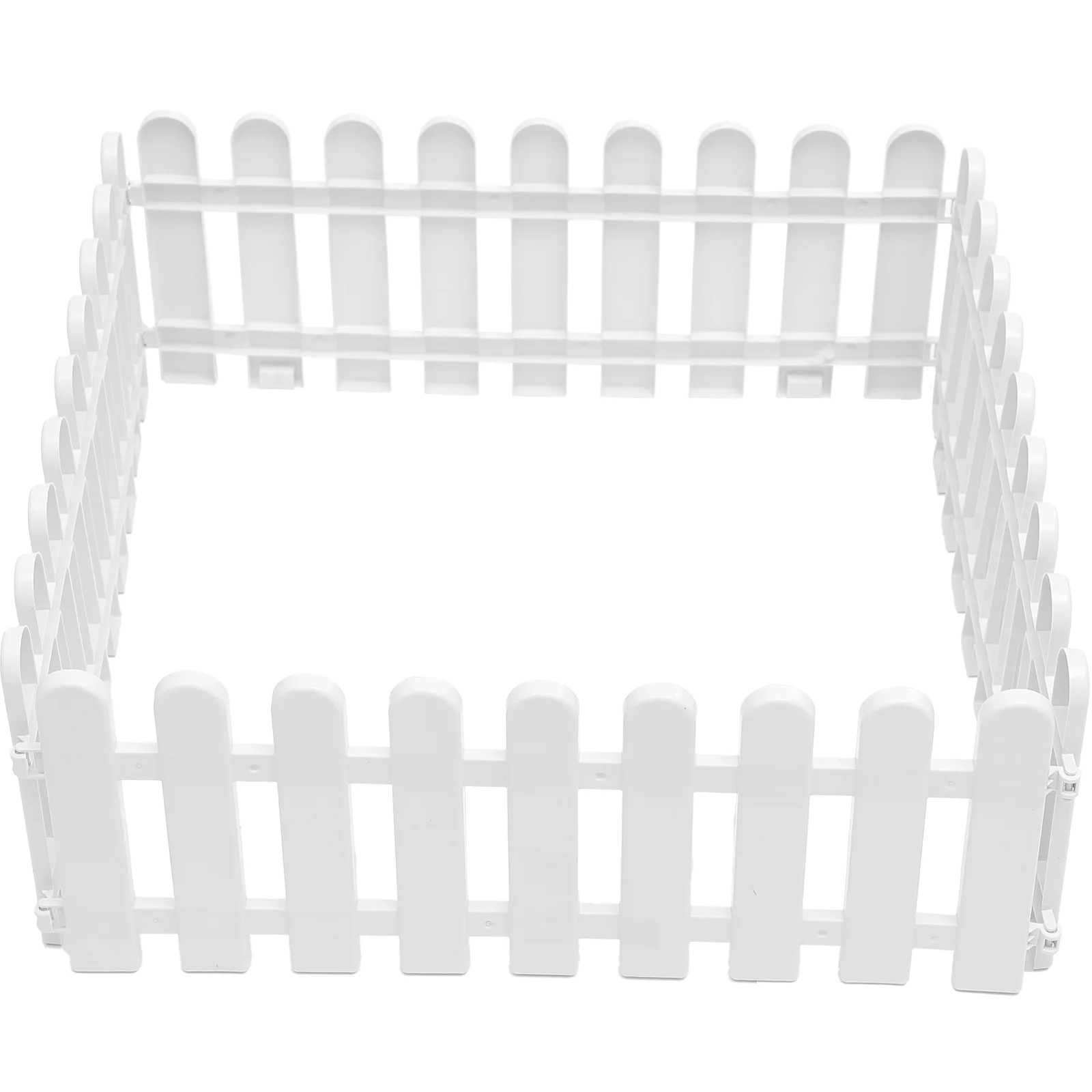 

4 Pcs The Fence Pet Fences for Dogs outside Decorative Garden Edging Border Small Plastic Outdoor Landscape