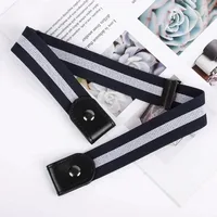 Canvas Adjustable Elastic Waist Band Invisible Belt Buckle-Free Belts for Women Men Jean Pants Dress No Buckle Easy To Wear 6