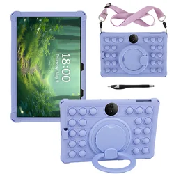 Universele 360° Rotating Tablet Stand Case met Handgreep, Schouderband en Zachte Siliconen Hoes voor 11-Inch Apparaten