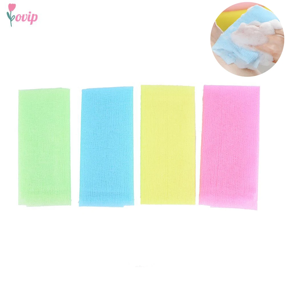 

1pc colorful Beauty skin cloth exfoliating wash cloth japanese body wash towel nylon bath towel skin polishing towel
