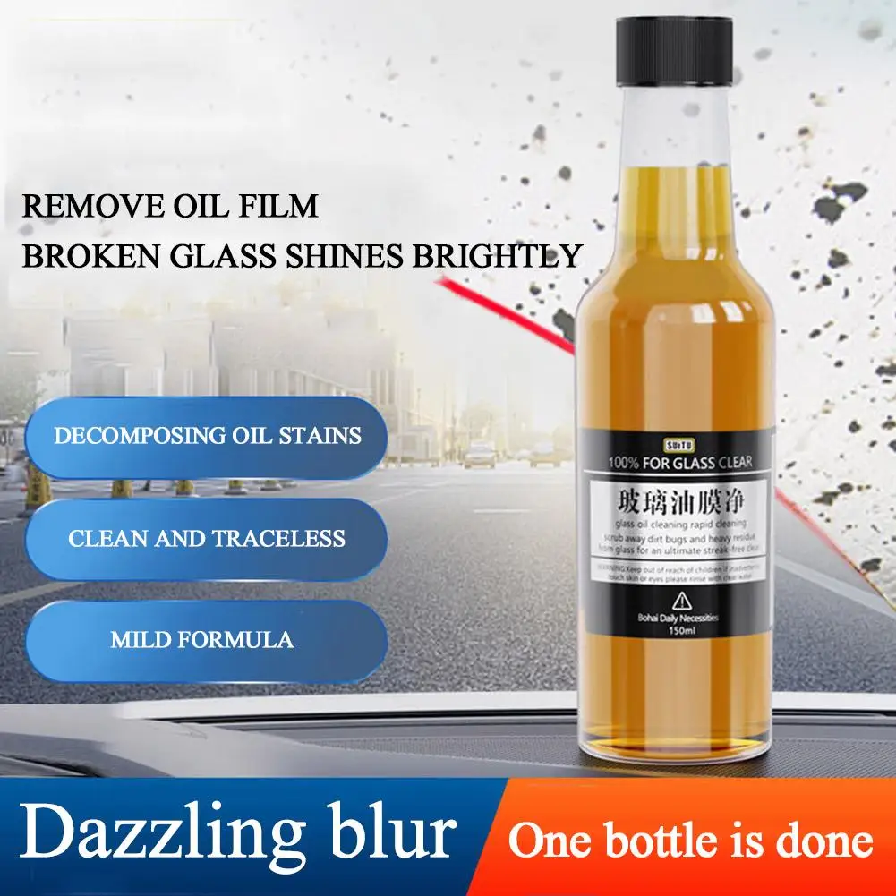 

Car Glass Windshield Oil Film Cleaner Universal Maintenance Window Shower Auto Dirt Removal Window Degreaser Tools Cleaner F0w0
