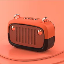 

Mini Portable Loudspeaker Cute Cool Vintage Style Wireless Bluetooth-compatible V5.0 Speaker Support TF Card/U Disk/FM Subwoofer