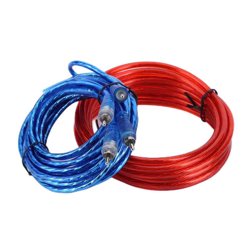 2000W 1500W Car Audio Speakers Wiring Kit 8GA 60AMP Subwoofer Amplifier Wiring Fuse Holder Wire Cable Vehicle Modification Parts