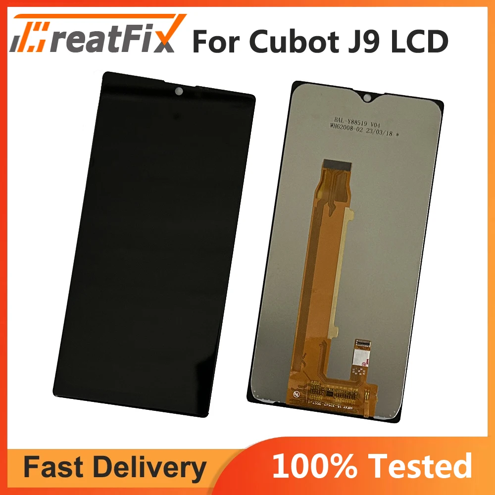 

Original 6.2 Inches Replacement Parts For Cubot J9 LCD Display +Touch Screen Digitizer Assembly cubot j9 display sensor lcd