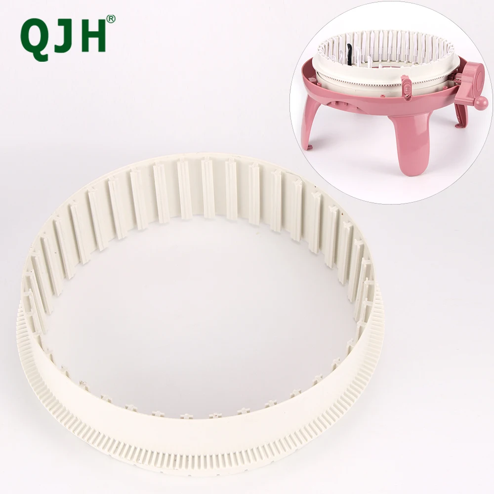 

White Round Replacement Pin Tray Jacketed Bucket Knitting Machine Accessories Suitable for Sentro 40 Needle Knitting Machine