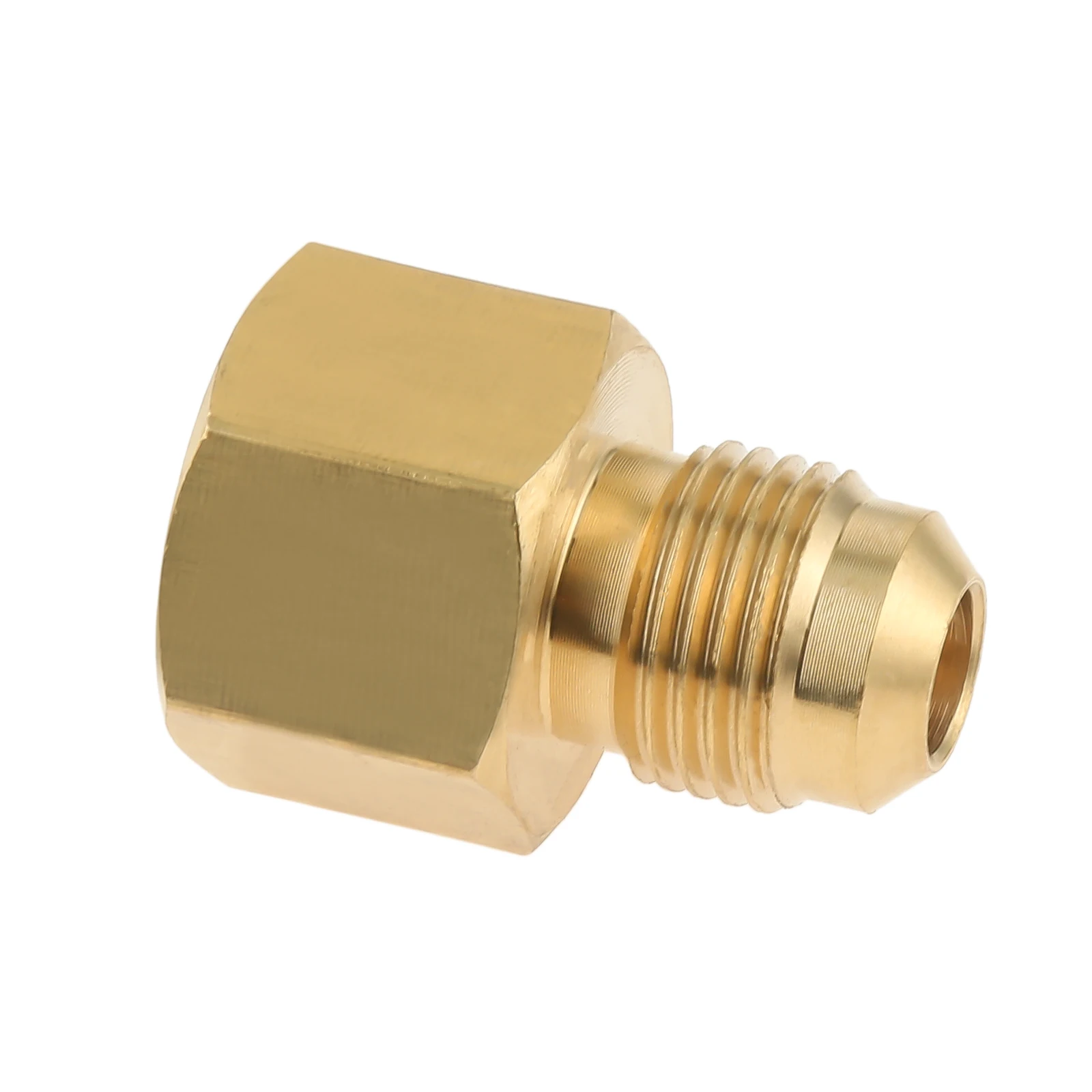 Solid Brass Adapter for Outdoor Gas Fire Pits 3/8" Male Flare By 1/2" Female NPT Coupling