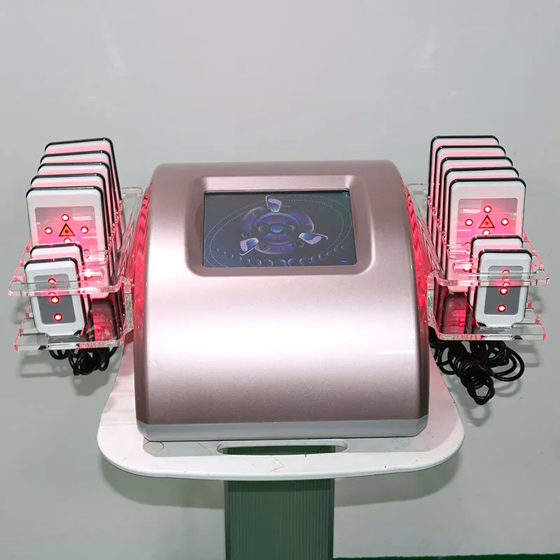 Macchina Dimagrante Laser Brucia Grassi Lipolaser Peso Riduce La Modellatura Del Corpo Rimozione Della Cellulite Laser A Diodi Lipo Slim 14 Pad 650Mm