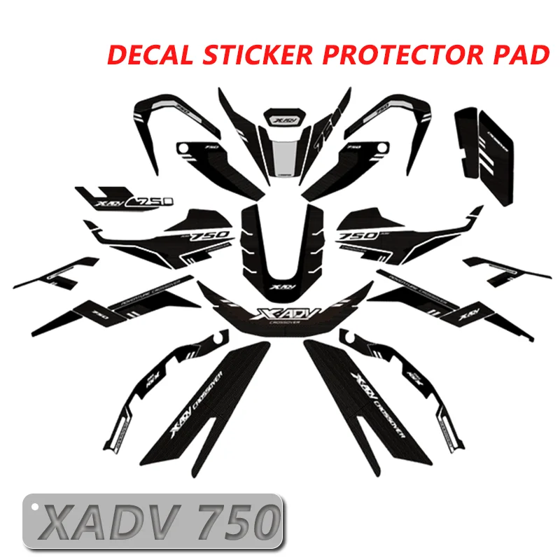 for aprilia rs660 rs 660 rs660 motorcycle accessories fairing sticker whole car sticker kit New For Honda X-ADV 750 XADV750 2022-2024 Anti Scratch Whole Body Decals Fuel Tank Pads Stickers Motorcycle Accessories x-adv750