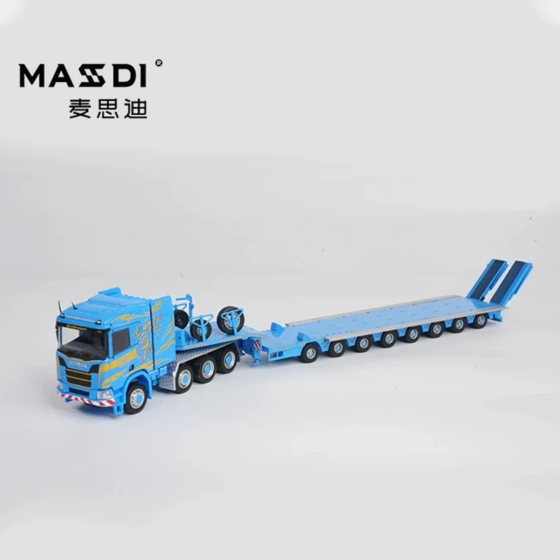 New Masdi 1:64 Scania 770s R650 Civilian Trailer Transport Vehicle