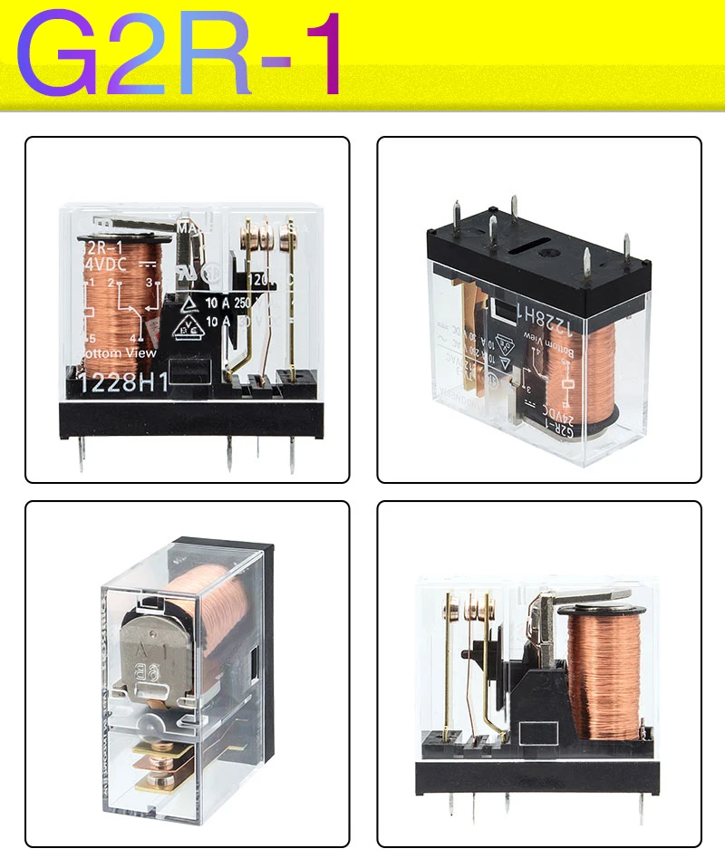Relé original novo do poder, G2R-1-12VDC G2R-2-24VDC