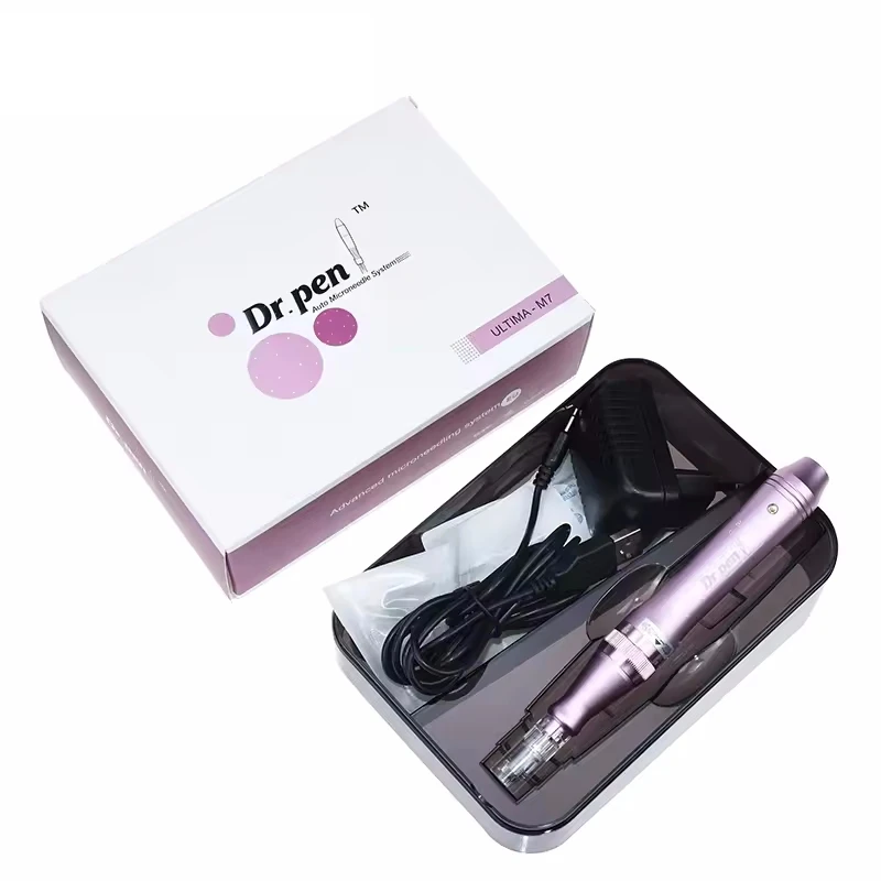 Original Dr.pen M7 Electric Automatic Derma Pen Rechargeable Facial Microneedle Skin Care Tools with 2 Pcs Cartridges