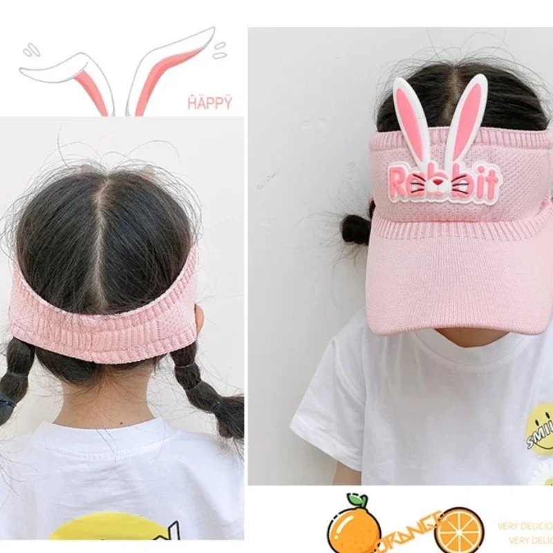 Summer Hat for Kids 3-12years Old Sun Hats Visors Cute Rabbits Wings Bunny Hat Apparel Accessories
