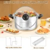2 Pcs Slow Cooker Lid Holder Kitchen Crock Pot Lid Holder Hand Free Pot Lid Organizer Stainless Pot Lid Rack with Silicone Sink 2