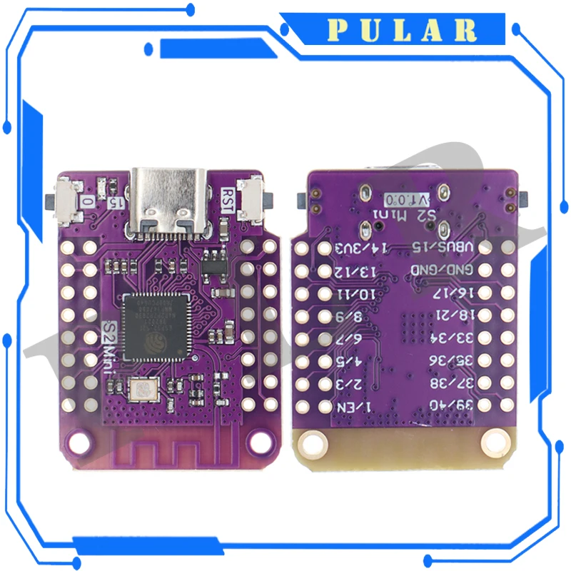 1/2PCS ESP32-S2 4MB 플래시 Type-C ESP32 S2 미니 WIFI IOT 보드 기반 ESP32-S2FN4R2 MicroPython과 호환되는 Arduino 연결