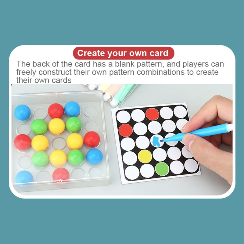Flexible Fingers Children Education Learning Toys Color Bead Box Observation ability Hand eye coordination ability 1 - 3 Players 4