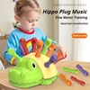 Hippo Montessori Biomimetic Toys Baby Concentration Training Puzzle Toys Fine Motor Sensory spelling Toys for Kids gift 1 year 3 2