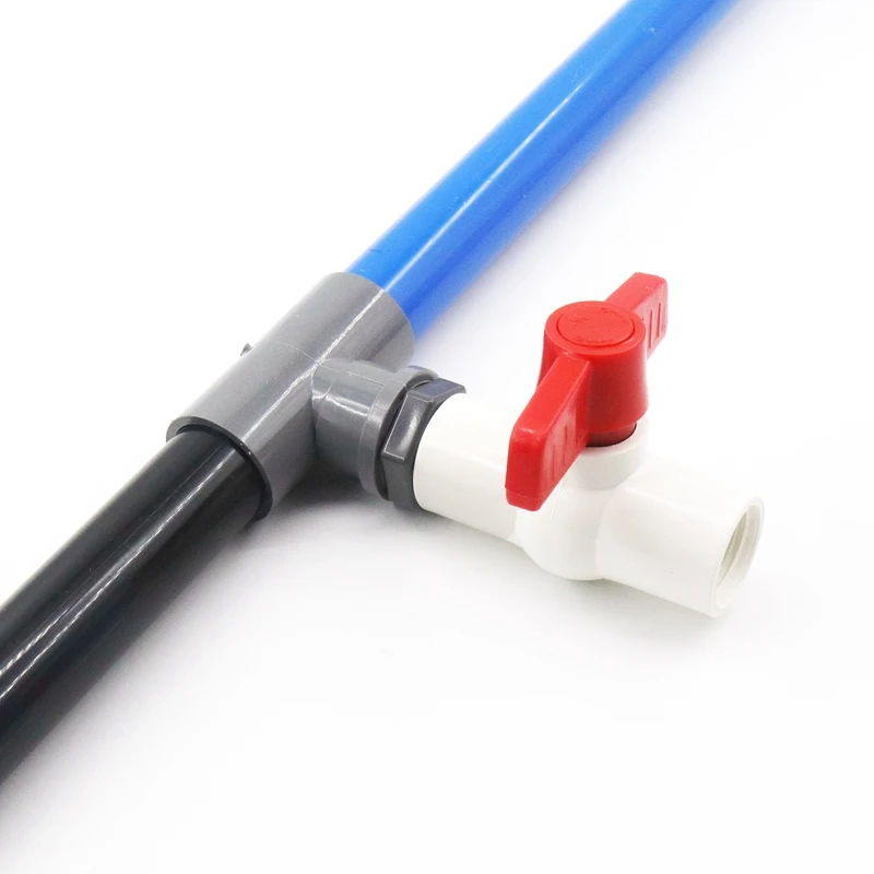 Grey Male Thread PVC Connectors Garden Water Tube Thread Joint Adapter 1/2" ~ 2" Aquarium Fish Tank Pipe Connector Fittings pipe fitting,water pipe fitting,hose pipe fitting