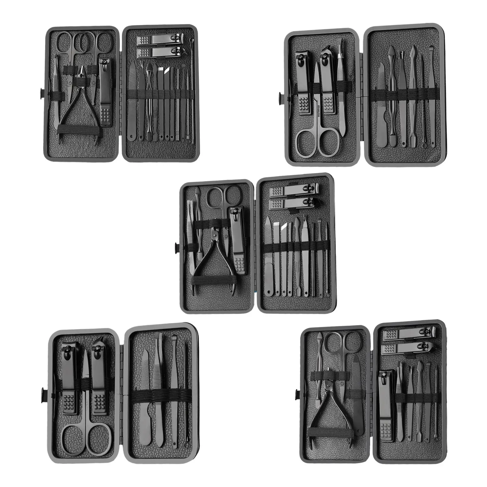 Nail Clipper Set For Men Women, Case, Stainless Steel Nail , Fingernail