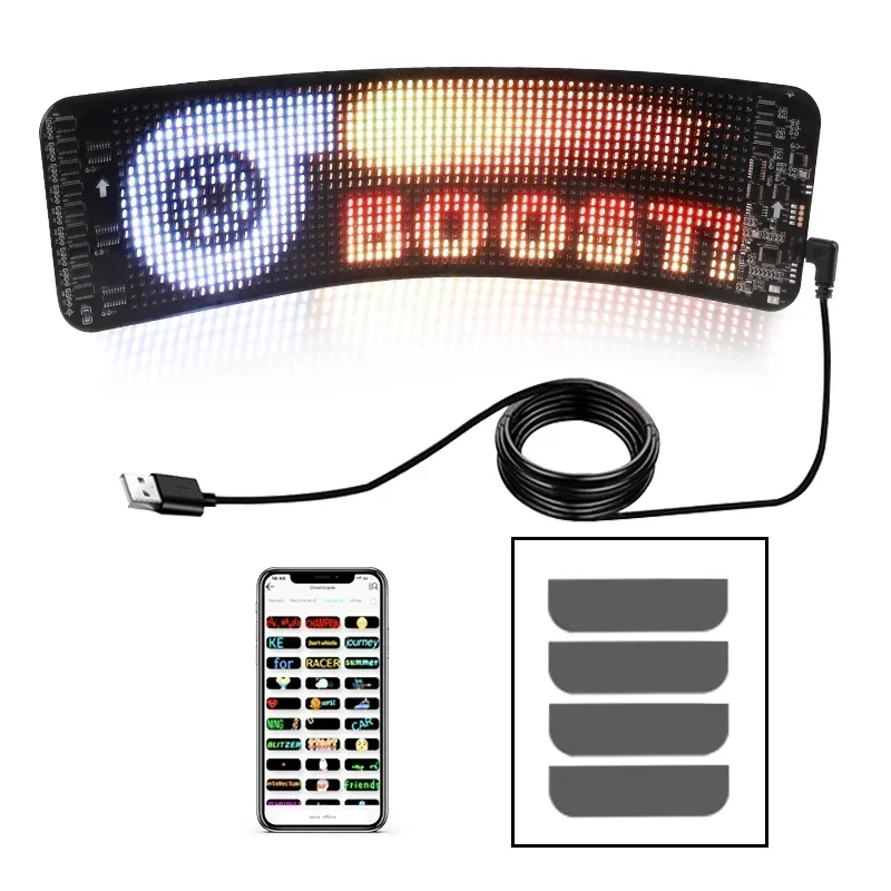 LED Ʈ ȼ г, USB 5V,  ּ   RGB , ׷Ƽ ũ ؽƮ ִϸ̼ ÷, ڵ ,  