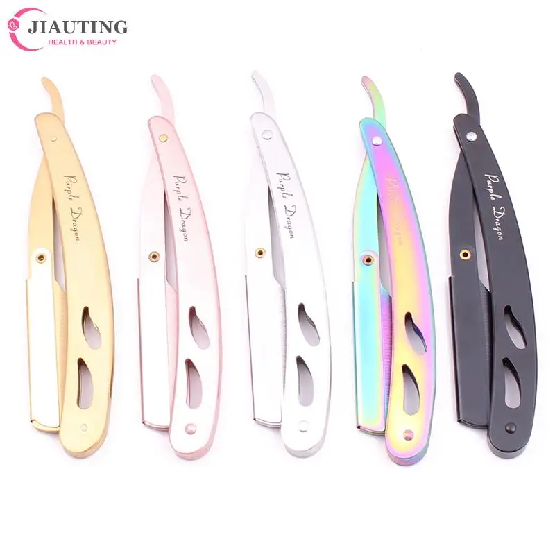 Men And Women Professional Stainless Steel Straight Barber Steel Razors