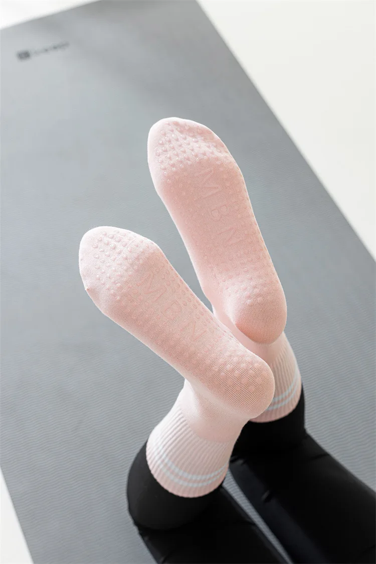 Ladies Ballet Dance Gym Elastic Fitness Cotton Non Slip Socks Women Breathable Grip Anti Slip Yoga and Pilates Socks for Woman 55 Saad271d11077467190d2d8be014183c2t