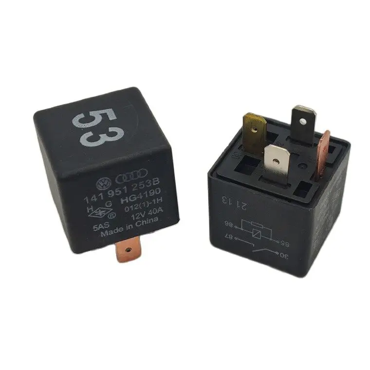 100 New 141951253B Car Multi Function Relay 53 4pin for Volkswagen