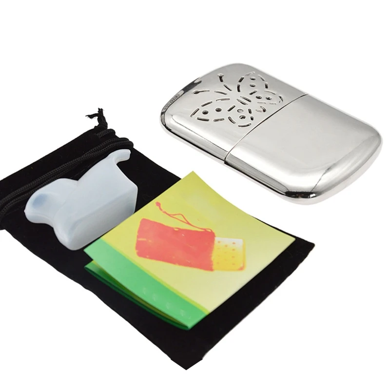 Zinc Alloy Pocket Long-life Ultralight Hand Warmer Indoor & Outdoor Small Handy Warmer Heater Handy Warmer Heater Pocket Warmer