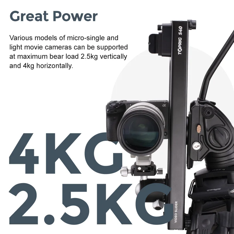 Camera Slider Accsoon S40/S60 Video Motor Track Automatic Stabilization Low Noise With APP Control for DSLR Portable Shooting