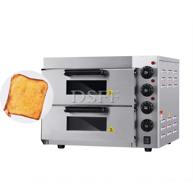 

Новая коммерческая двухслойная машина для выпечки из нержавеющей стали, тостер, видимое стекло высокой четкости