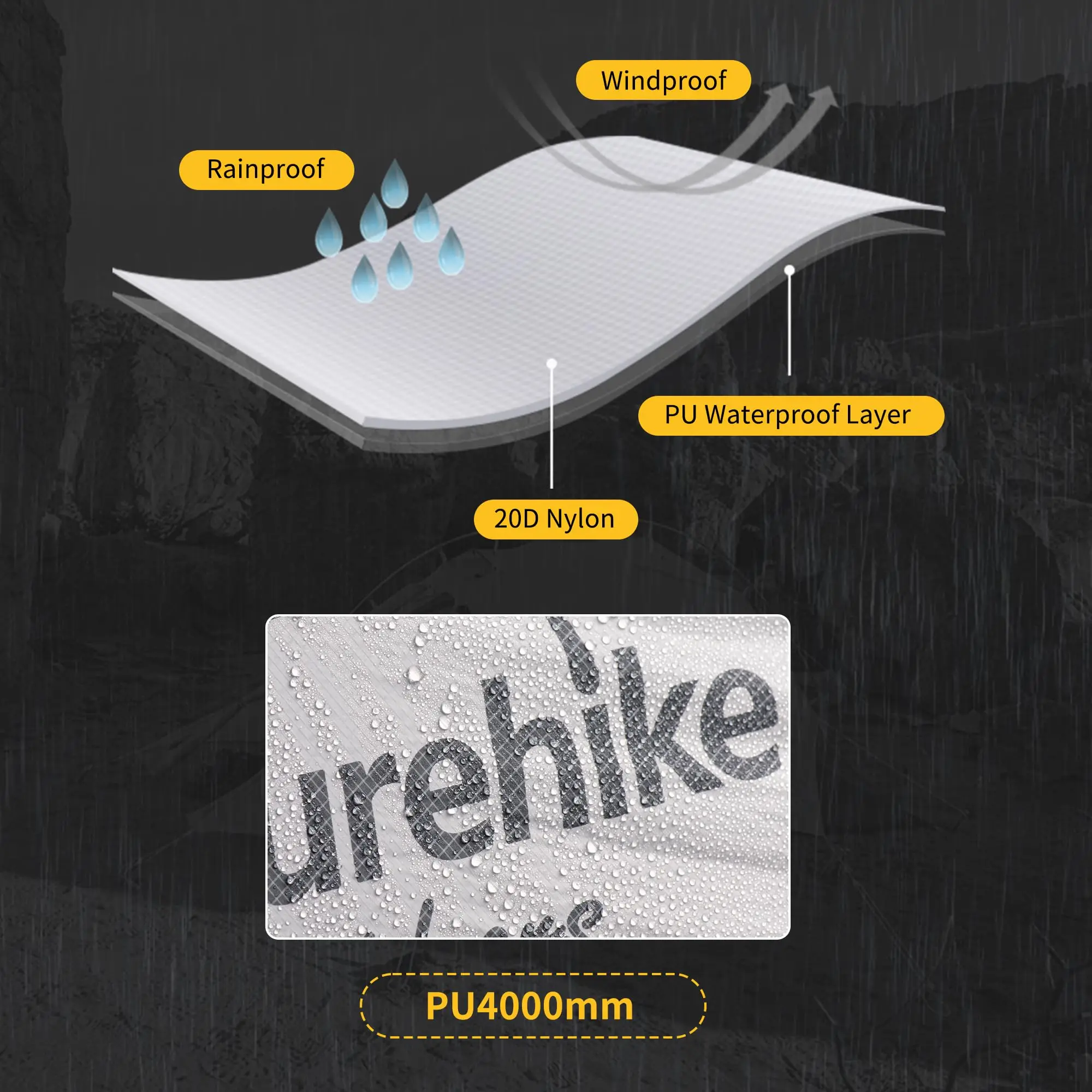 Camping Tent for Naturehike Mongar 2 Ultralight Outdoor 3 Season Waterproof 20D Nylon 2 Person Backpacking