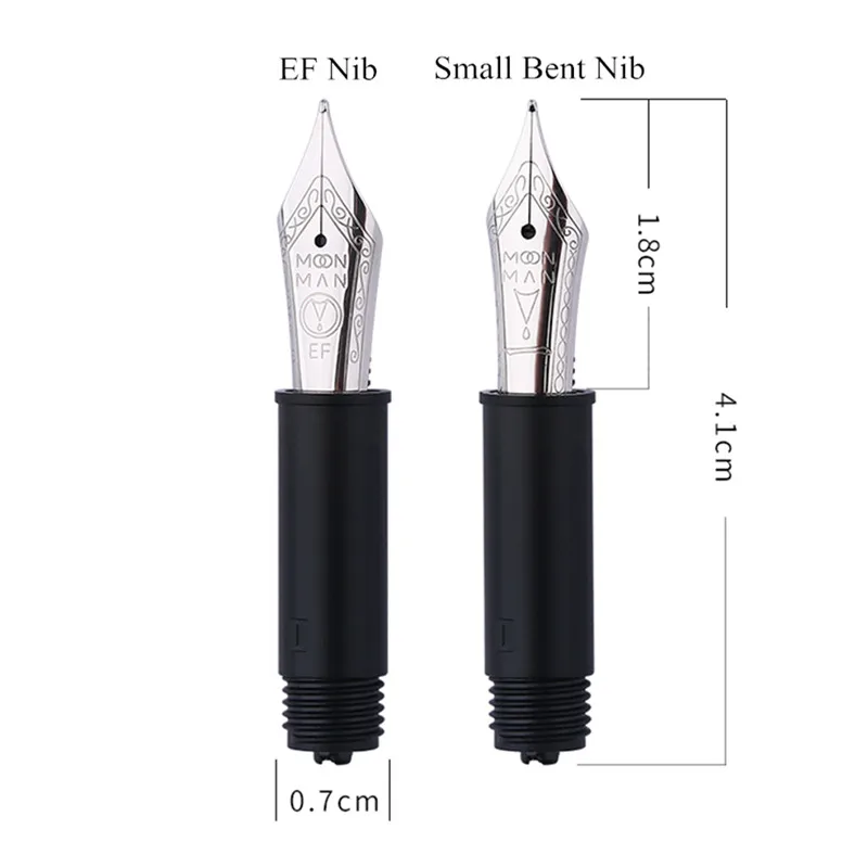 Majohn P135 Fountain Pen Original Nib EF Nib 0.38mm /Small Bent Nib 0.58mmStudent Office Supplies Replacement Nib 2
