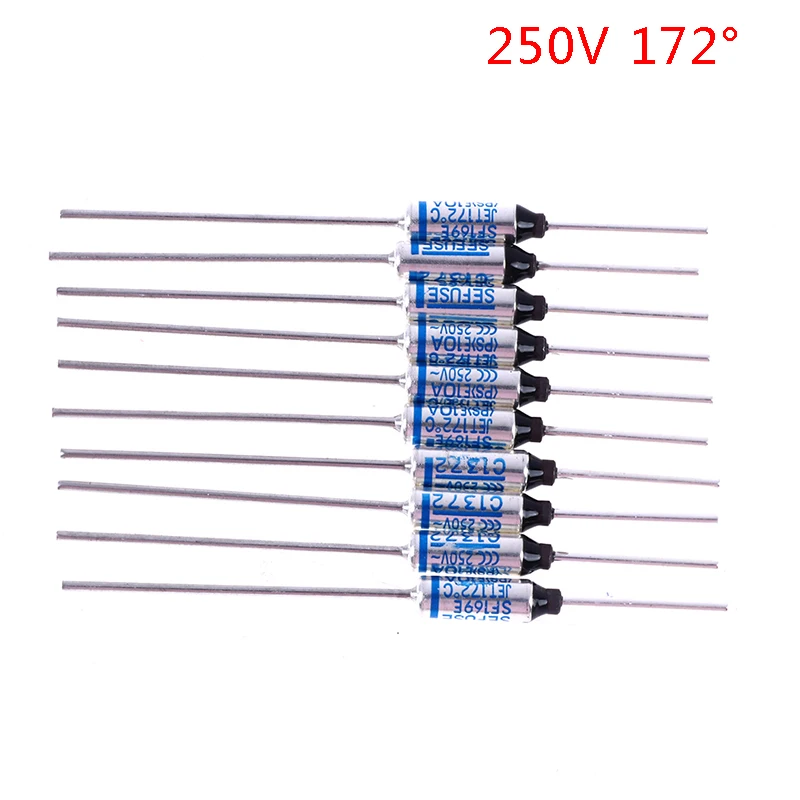 Thermal Fuses 10Pcs for Rice Cooker 250V 113℃-240℃ thermal fuse
