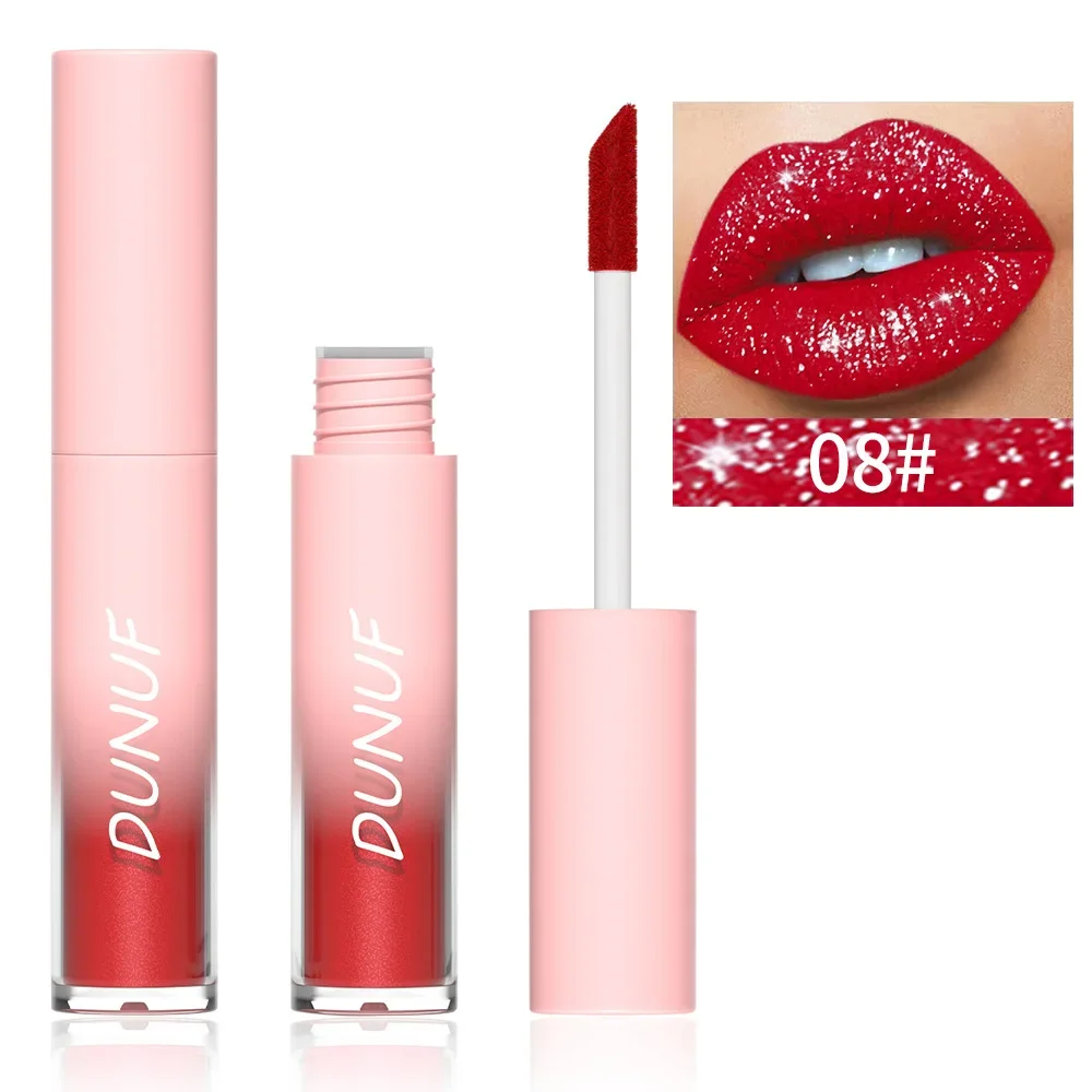 18 Colors Sparkling Glitter Liquid Lipstick Diamond Pearl Lip Gloss Sexy Lip Make Up Diamond Shimmer Glitter Lip Gloss