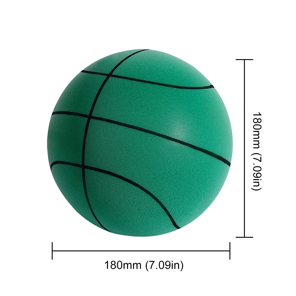 【Exclusive】 18/21/24cm Bouncing Mute Silent Foam Basketball Indoor Silent Pat Basketball Silent Toddler Toys Air Bounce Basketball
