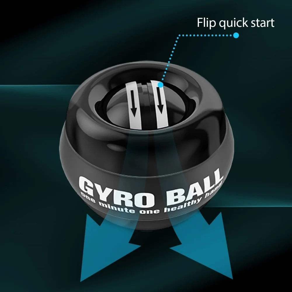 Wrist Trainer Ball Auto-Start Wrist Strengthener Gyroscopic Forearm Exerciser Gyro Ball for Strengthen Arms, Muscles