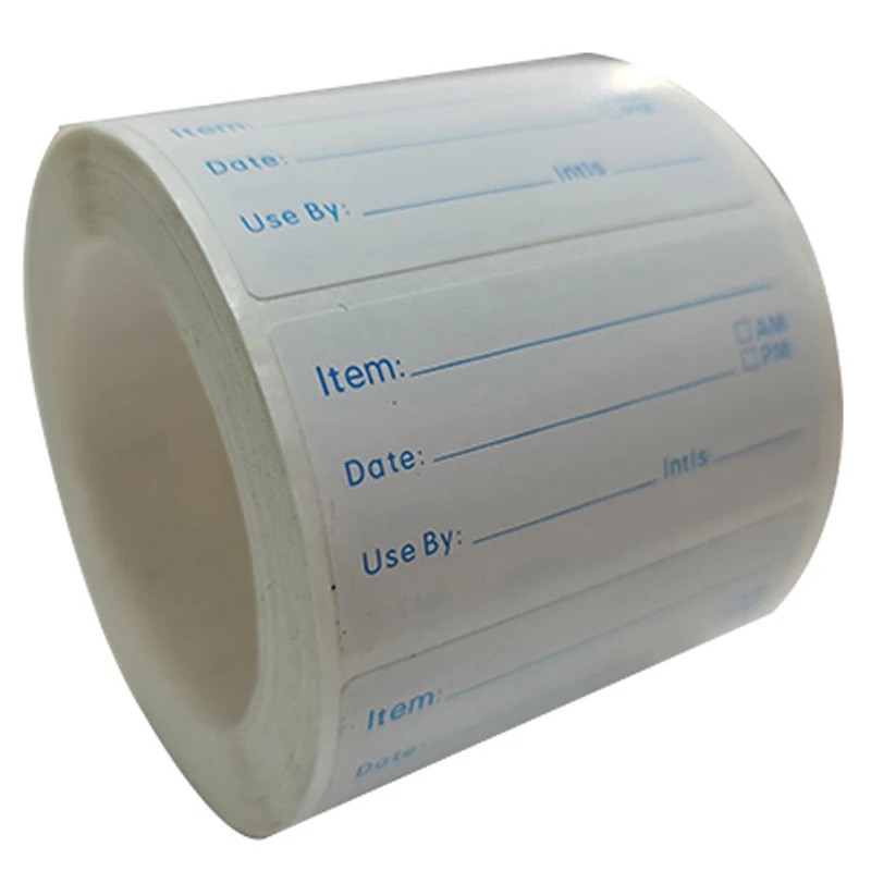 500pcs/roll Kitchen Sticker Refrigerator Freezer Food Storage Date Content Label label stickers