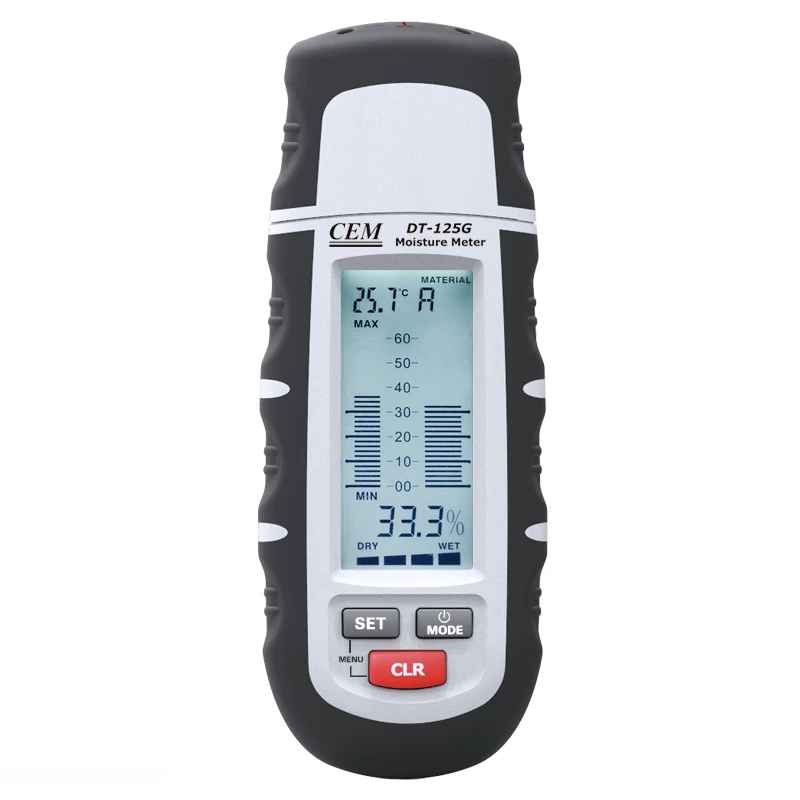 CEM DT-125G 휴대용 전문가용 수분 측정기 원격 프로브 다양한 측정 요구사항 충족 다양한 전문가용