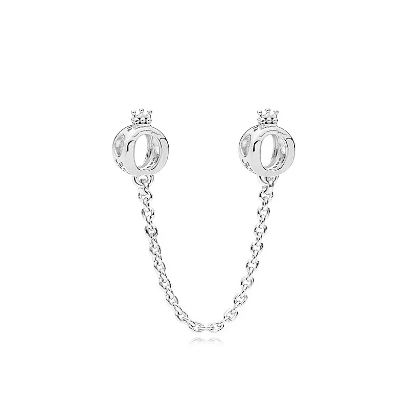 New 925 Sterling Silver Plated Buttefly Daisy Safety Chain Bead Suitable For Ladies Original DIY Bracelet Gift Jewelry Charm 2