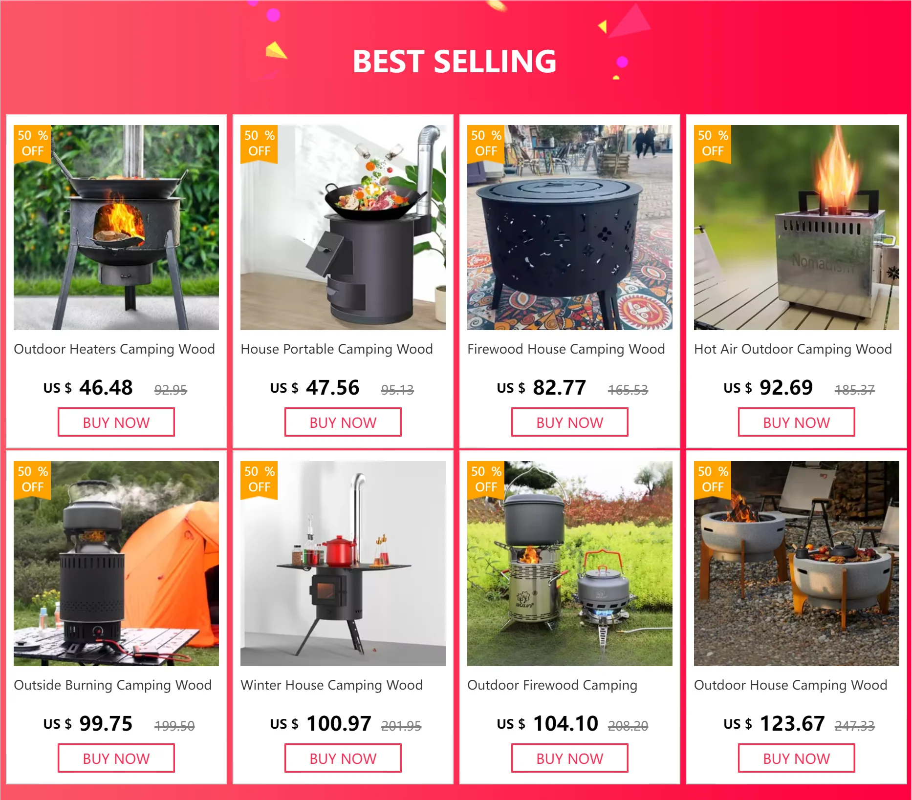 Description Picture 2 of itemOutdoor Heaters Camping Wood Stove Garden Firewood Indoor Decorative Camping Stove Fireplace Interior Stufa A Pellet Furniture