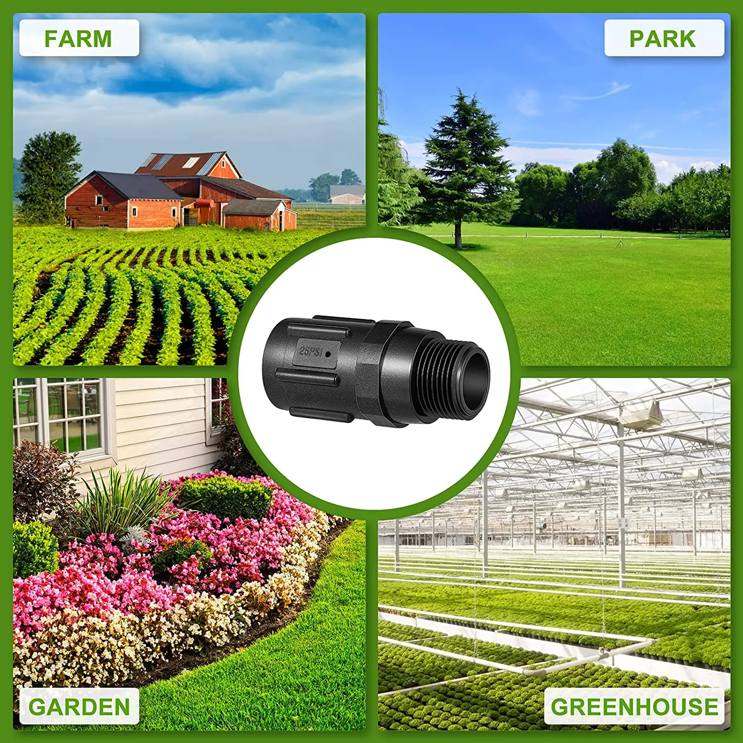 Water Pressure Reducing Valve 15-45psi Drip Valve 3/4 Inch Bsp Thread Garden Agriculture Irrigation