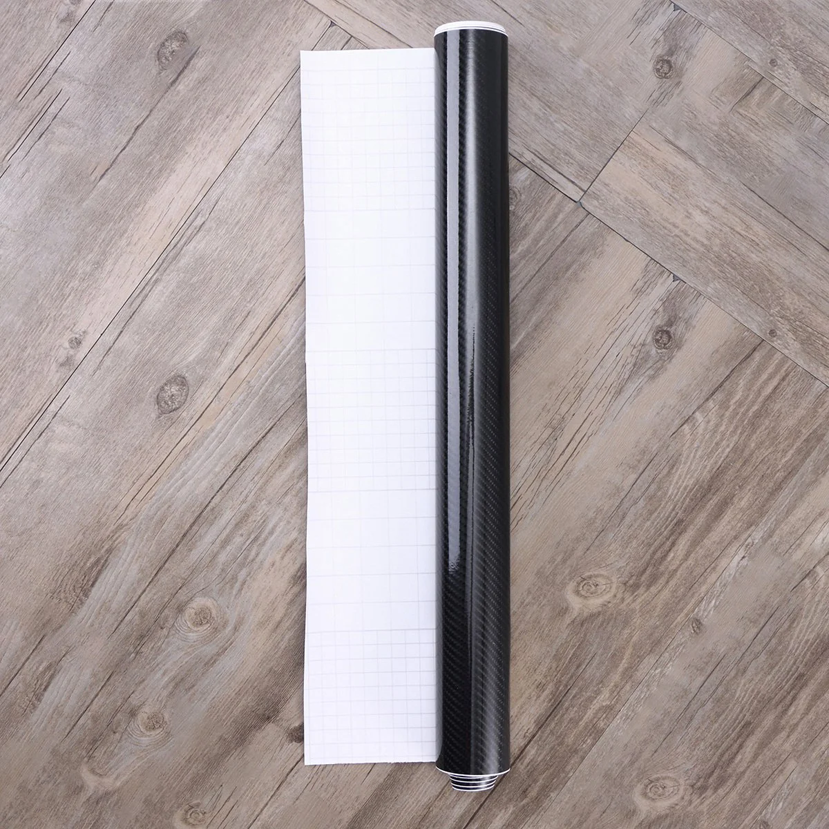 

Car Carbon Fiber Sticker High Light 5D 6D Carbon Effect Film Roll Sticker Car Vinyl Sticker 60x152CM (Black)