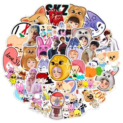 50 - Pack Cute Kpop Cartoon Stickers: DIY Scrapbooking & Waterproof Decals for Phone, Luggage, and Skateboard (MULTICOLOR)