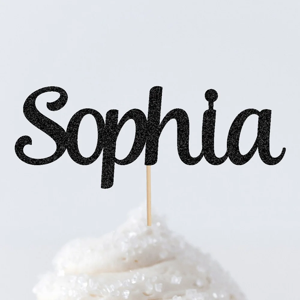 1PC Custom PMMA Cake Topper - Personalized Name Low-Saturation Accessory | Laser Engraved Warm Unique Gift for Celebrations 4