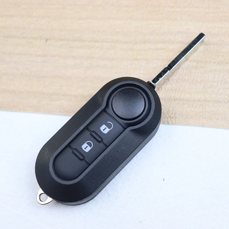กุญแจรถ Fob กรณีเชลล์สําหรับ Fiat 500 500L Bravo Panda Freemont Punto Ducato Peugeot Boxer Citroen Jumper/ปุ่ม Pad 2