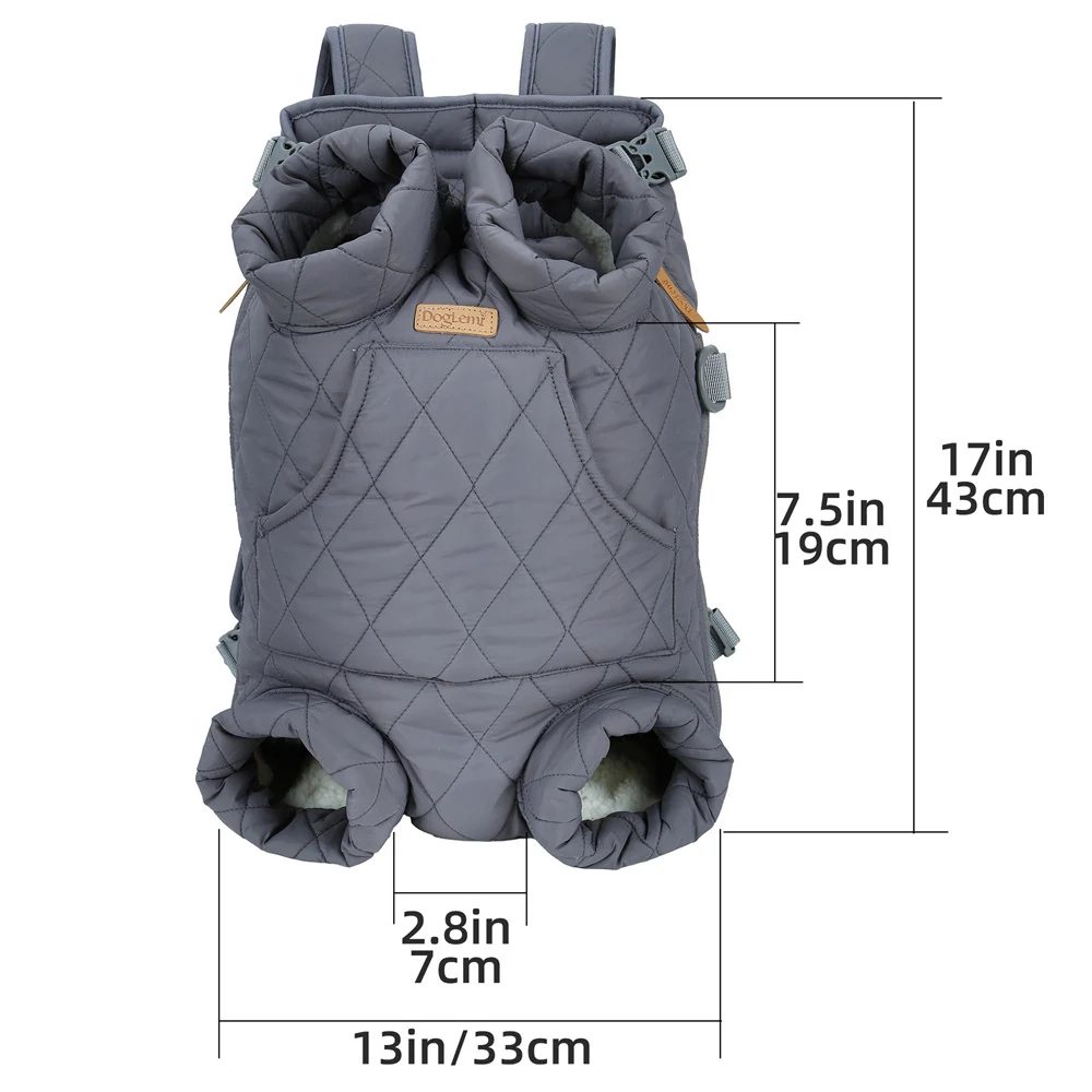 Borsa Da Viaggio Regolabile Per Cani Piccoli E Gatti Fino A 7,5 Kg – Traspirante, Tasche Multiple, A Spalla O A Tracolla