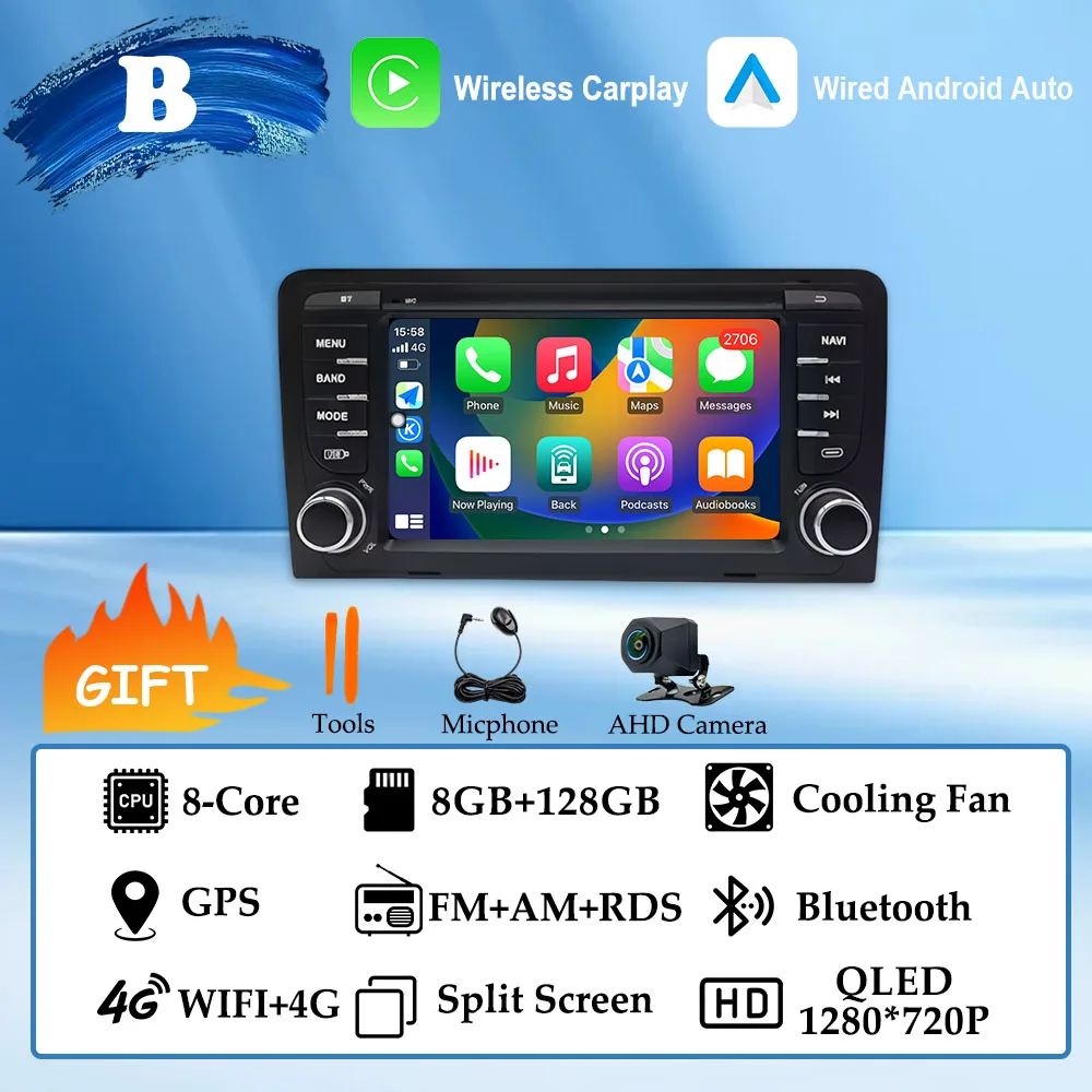 (B) 8G 128G AHD