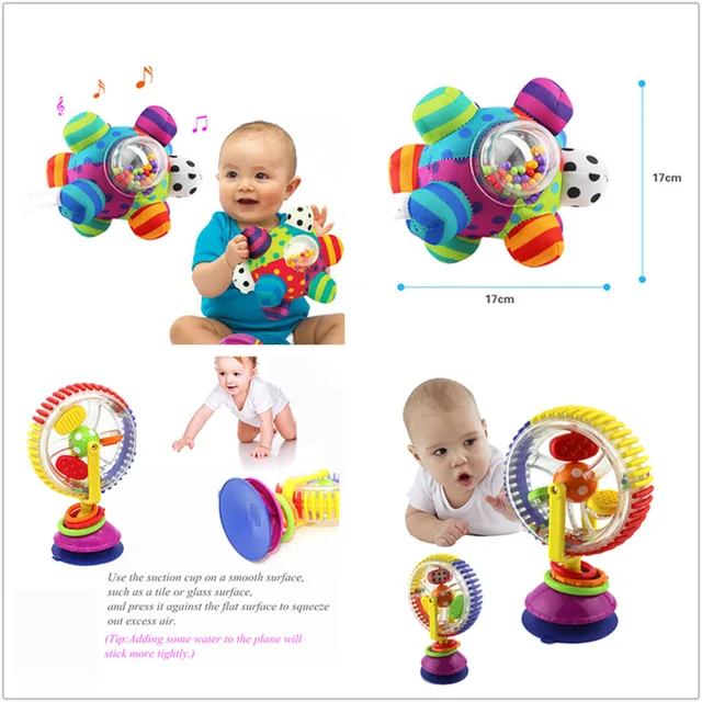 Baby Toys 0-12 Months climb Learning Baby Rattle Activity Ball Rattles Educational Toys For Baby Grasping Ball Puzzle 3