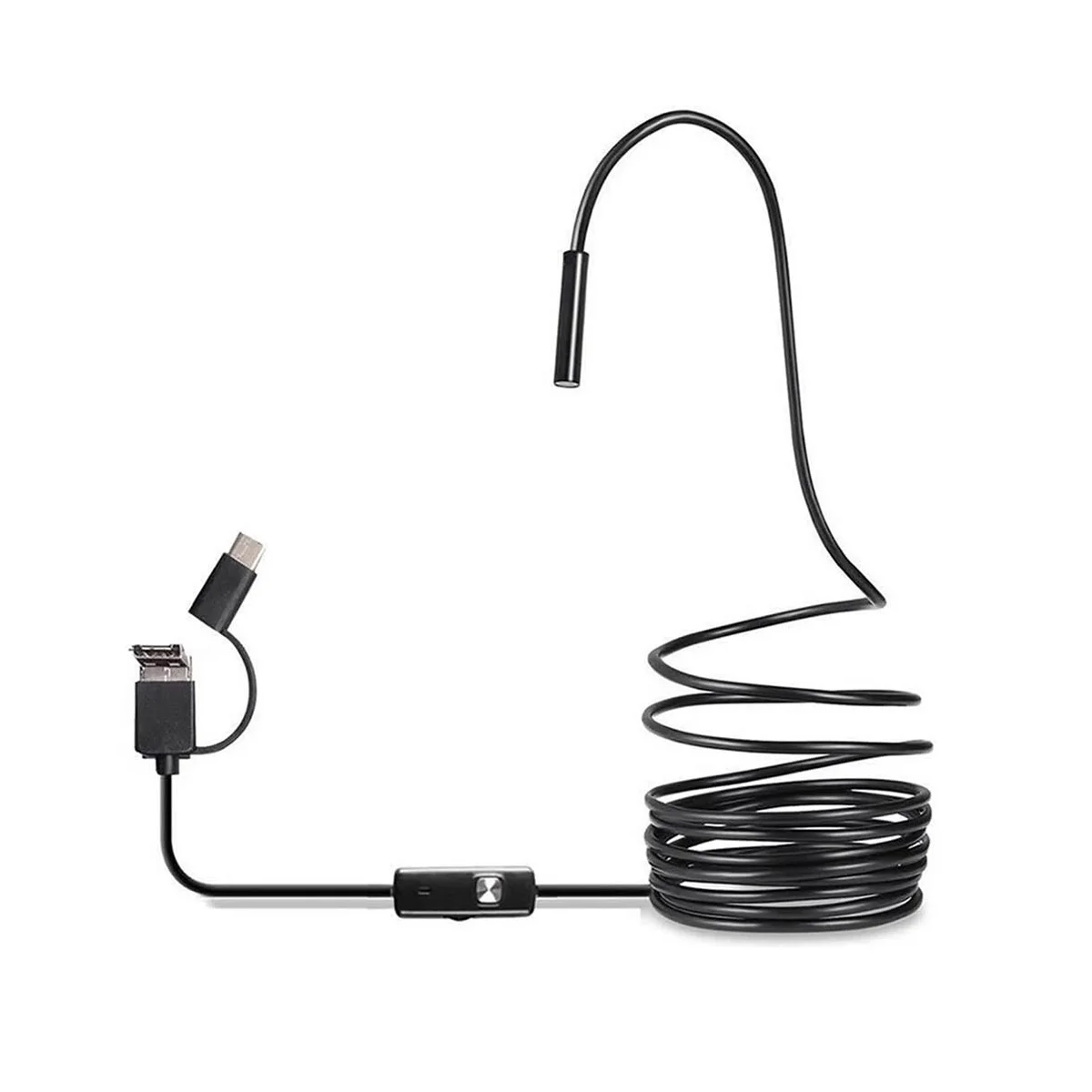 

USB Endoscope Type C Borescope for OTG Android Phone 7mm Inspection Snake Camera,3.5M Soft Cable